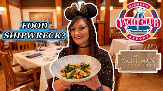 Yachtsman Steakhouse WORST RESTAURANT ⛵️ Disney World Yacht club food review [upl. by Ydok]