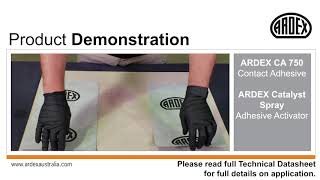 ARDEX CA 750 and Catalyst Spray application [upl. by Bobbette]