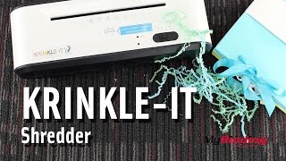 KrinkleIt Shredder  Create your Own Decorative Crinkle Paper [upl. by Notluf207]