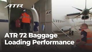 ATR 72 Baggage Loading Performance [upl. by Einotna623]