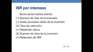 ISR INTERESES Y PREMIOS [upl. by Meldoh]