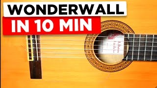 Gitarre lernen für Anfänger  Wonderwall  einfach erklärt [upl. by Enilada]