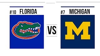 2018 Peach Bowl 10 Florida vs 7 Michigan Full Game Highlights [upl. by Nulubez]