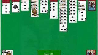 Windows Games  Spider Solitaire Video Walkthrough [upl. by Yeliah]