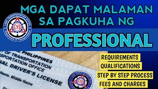 Paano Kumuha ng Professional Drivers License  NonProfessional to Professional Drivers License [upl. by Alanson]