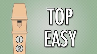 TOP 10 VERY EASY Recorder Songs for Beginners [upl. by Kauppi]