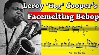 Facemelting Bari sax solo on a Blues by Leroy Hog Cooper [upl. by Bonacci]