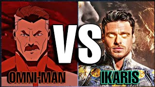 Ikaris vs Omniman  Marvel Cinematic universe vs Invincible [upl. by Anelegna]