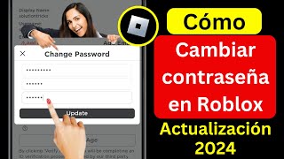 Cómo cambiar la contraseña en Roblox actualización 2024 Cambiar contraseña de Roblox [upl. by Euqinim]