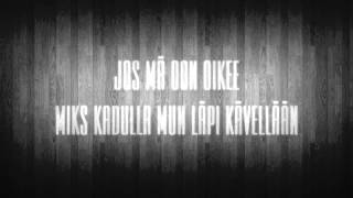 Sanni  Jos mä oon oikee LYRICS [upl. by Kreiner]