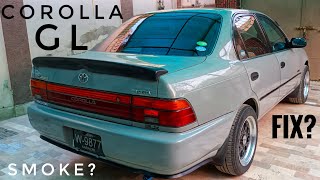 ae100 ae101 Toyota Corolla Gl nardo grey 1994indus corollawhite smokehow to fix estimate [upl. by Prochoras661]