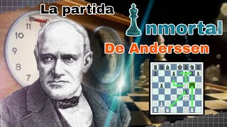 Partida Inmortal  Adolf Anderssen vs Lionel Kieseritzky  Londres 1851  ♟️ [upl. by Dom]