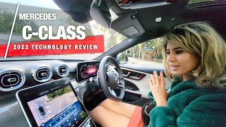 MercedesBenz CClass  2022 Technology Review  SelfPark Cameras Traffic Assist [upl. by Autumn270]