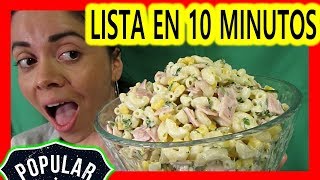 ENSALADA DE CODITOS 😱 SOPA DE CODITOS 💖 EN 10 MINUTOS ✅💯 [upl. by Novled]