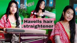 Havells hair straightener hs4104 Full Review and Demo😱Worth Or Not🚫 Anjima Basumatary🌸 [upl. by Eylk114]