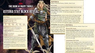 Asteria Stat Block Reveal  DampD Book of Many Things  Nerd Immersion [upl. by Verlie]