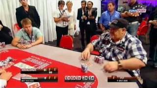 Partouche Poker Tour 4 ep 1 russian comment EuroSport [upl. by Gerek]