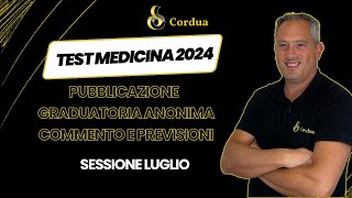 Test Medicina 2024  Graduatoria anonima  COMMENTO SESSIONE LUGLIO [upl. by Dodds]