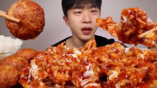 오늘 그냥 슈프림양념치킨밖에 생각 안나 ASMR MUKBANG SWEET FRIED CHICKEN EATING SHOW [upl. by Lauri772]