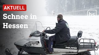 Wasserkuppe Willingen Feldberg Freude über den ersten Schnee der Saison  hessenschau [upl. by Aneroc855]