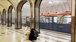 Busiest metro in the worldRussia Metro🇷🇺😄 [upl. by Staford]