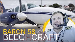 Beechcraft 58 BARON 1979 For Sale  Flight review [upl. by Cranford834]