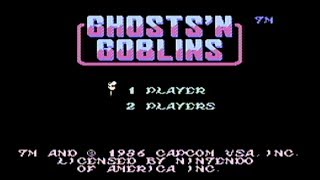 Ghosts n Goblins  NES Gameplay [upl. by Fair674]