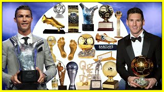 Cristiano Ronaldo Vs Lionel Messi All Individual Awards Compared Who Won Most Individual Awards ❓ [upl. by Justine]