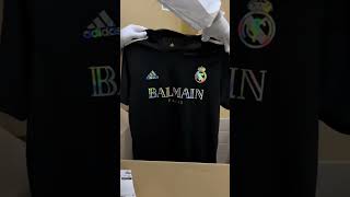 Camisa real Madrid BALMAIN [upl. by Nnylyma901]