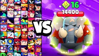 NITA BEAR vs ALL BRAWLERS 2 With 16 POWERUPs  Brawl Stars [upl. by Rebm]