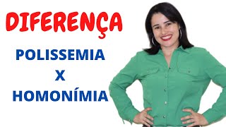 DIFERENÇA ENTRE POLISSEMIA E HOMONÍMIA [upl. by Kcinimod]