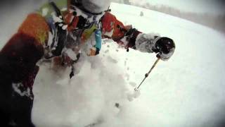 Canyons deep powder skiing POV [upl. by Sirahs718]