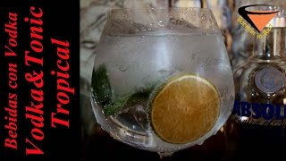 VODKA TONIC TROPICAL bebidas con vodka [upl. by Norty]