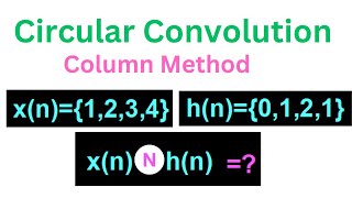 Column Method II Convolution II DFT [upl. by Annairdua295]