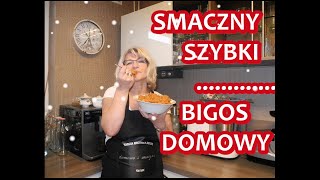 BIGOS Z KISZONEJ KAPUSTY PRZEPIS TRADYCYJNY STAROPOLSKI BŁYSKAWICZNY PYSZNY🧡💥 Nr513 [upl. by Augustus]