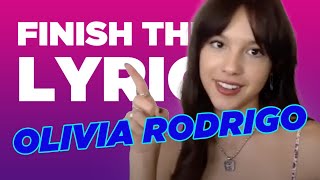 Olivia Rodrigo Covers One Direction Taylor Swift amp More  Finish The Lyric  Capital [upl. by Neraa]