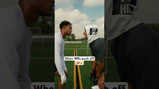 When Wide Receivers push off‼️🤦🏽 footballshorts americanfootball collegefootball [upl. by Nanny]