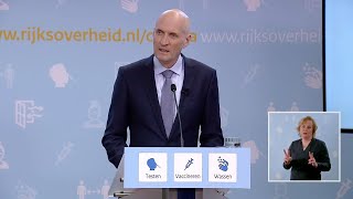 25 januari 2022 Inleidend statement persconferentie met premier Rutte en minister Kuipers [upl. by Assertal130]