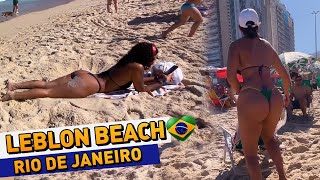 BEACH WALK Rio de Janeiro  2024 LEBLON  4K 60 FPS [upl. by Barbur]