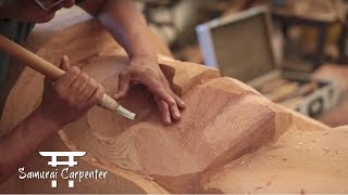 WOODWORKING Totem Pole Carving PT 3 With Tom Lafortune [upl. by Hightower962]