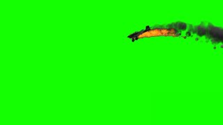 Plane Ju87A Stuka crash green screen [upl. by Bohi]