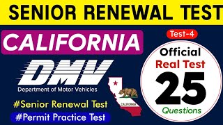 DMV Senior Renewal Test 2024 California DMV Senior Written Test 2024 [upl. by Malchus]