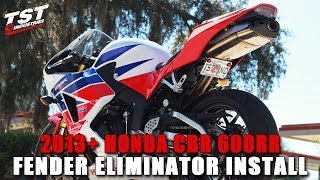 How to Honda CBR 600RR 20132018 Fender Eliminator Installation [upl. by Cherilyn934]