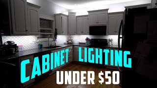 Under Cabinet Lighting  EASY and AFFORDABLE [upl. by Ahseret196]