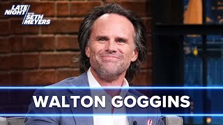 Walton Goggins Talks Fallout His White Lotus Panic Attack and His Dad Forging His Signature [upl. by Sullecram457]