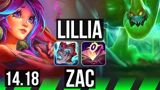 LILLIA vs ZAC JGL  608 Rank 9 Lillia Dominating  TR Challenger  1418 [upl. by Kenzi]