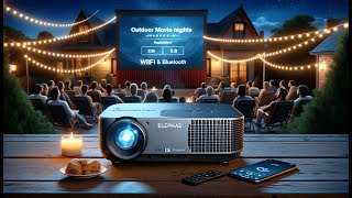 🎥 ELEPHAS 4K Projector with Wifi and Bluetooth  ELEPHAS Outdoor Movie Projector Review 🎥 [upl. by Wahl]