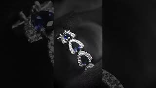 Brining A Ring To Life 💙 ✨️⁠ diamond jewelry diamondring gemstonejewelry gemstones sapphire [upl. by Akayas]