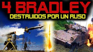 🔴 SOLDADO RUSO DESTRUYE 4 BLINDADOS M2 BRADLEY 🔴 EL KORNET DESPEDAZA A LOS BLINDADOS UCRANIANOS 🔴 [upl. by Rica558]