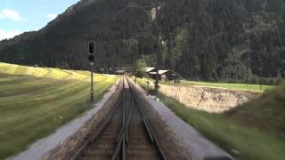 Cabride in Switzerland  at Glacier Express DisentisMuster  St Moritz [upl. by Agem]